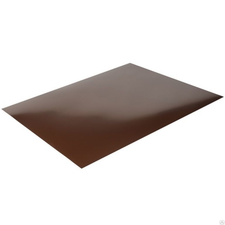 Лист плоский  2*1.25 (ПЭД-01-8017/8017-0,45) шоколадно-коричневый