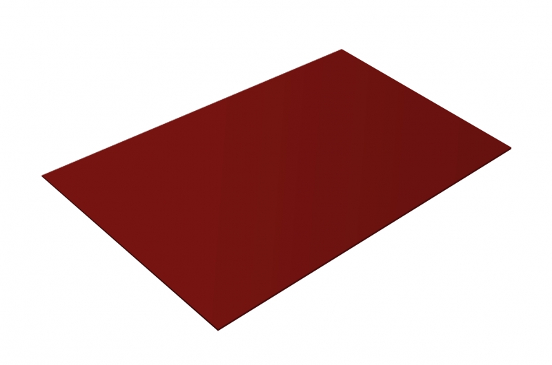 Лист плоский  2*1.25 (ПЭП-01-3020-0,45) красный-насыщенный