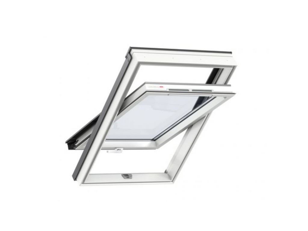 Окно GLR 0073 BIS (66 x118)  модель комфорт класса(белый пластик), ручка снизу