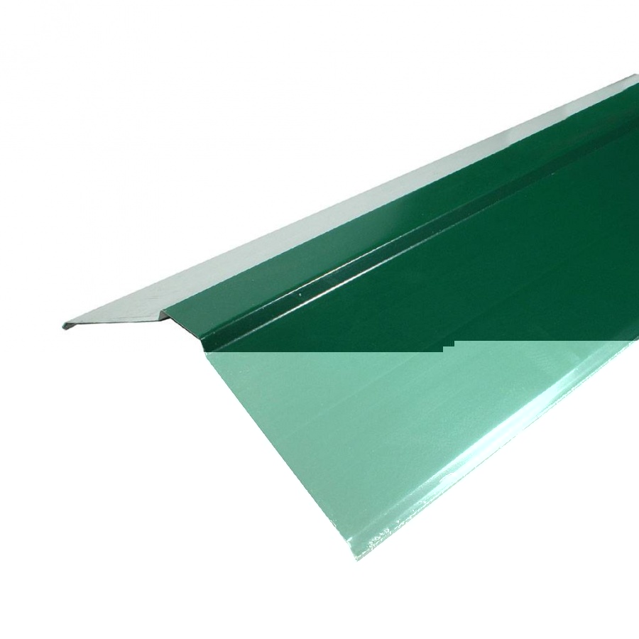 Планка конька плоского150*150*1000 (ПЭ-01-6005-0,45)зелёный мох