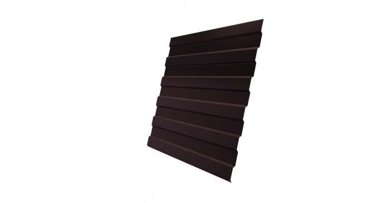 Профилированный лист С-8*1200 (ПЭ-01-8017-0,4) шоколадно-коричневый